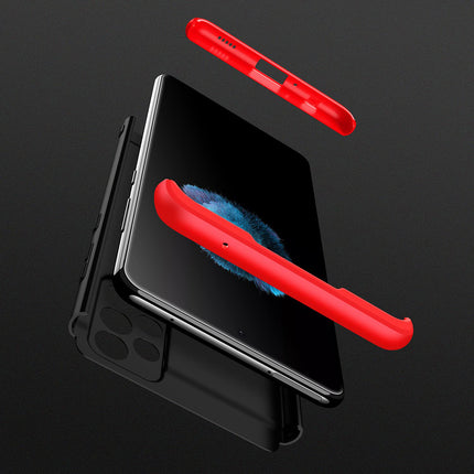 Double Dip Full 360 Protection Back Case Cover for Samsung Galaxy A73 (5G) (Red , Black)
