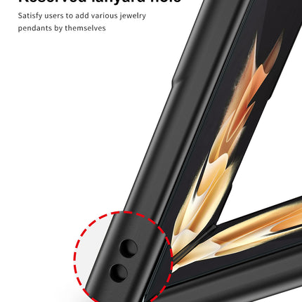 Ultra Thin Back Case for Samsung Galaxy Z Flip 3 , Inbuilt Glass Window Back Cover , Black - Mobizang