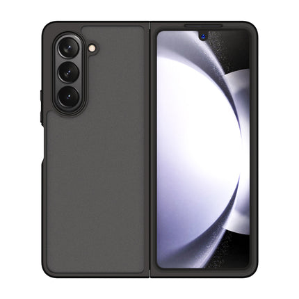 Kapa Hawkeye Clear Back Cover for Samsung Galaxy Z Fold 5 | Camera Lens Protector Shockproof Slim Clear Case Cover (Black Sides) - Mobizang