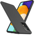 Twill Shock Proof Soft Flexible Back Case Cover for Samsung Galaxy A73  (Black)