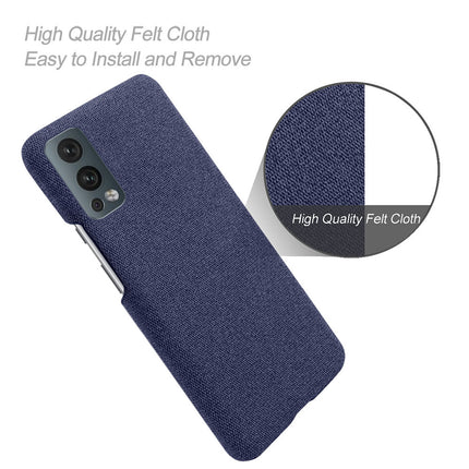 Woven Soft Fabric Case for OnePLus Nord 2  Back Cover, Shock Protection Slim Hard Anti Slip Back Cover (Blue)