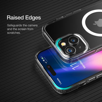 Kapa Clear Magnetic Back Cover for Apple iPhone 15 Plus , Compatible with MagSafe | [Military Grade Protection] Shock Proof Slim Hybrid Bumper Case