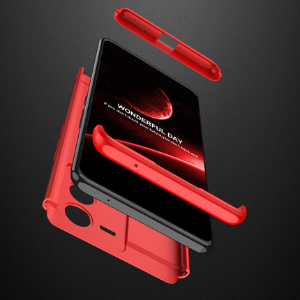 Kapa Double Dip Full 360 Protection Back Case Cover for Vivo V25 PRO (5G) (Red)
