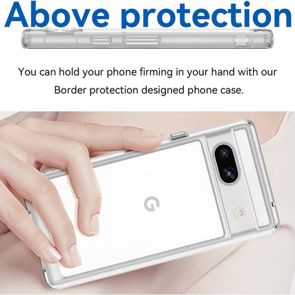 Kapa Shield Clear Acrylic Back Shock Proof Case Cover for Google Pixel 7A (Transparent)