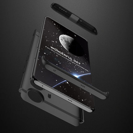 Kapa Double Dip Full 360 Protection Back Case Cover for Realme 10 Pro Plus (Black)