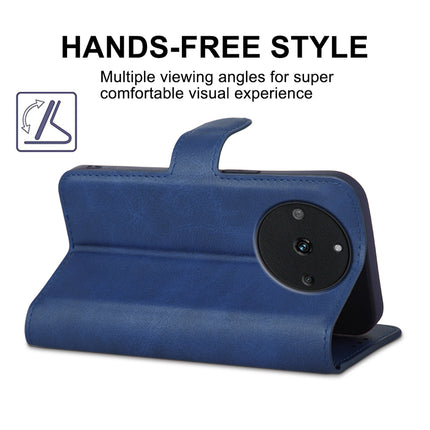 Kapa Prime Slim Magnetic Flip Cover for Realme 11 Pro | PU Leather Shockproof Folio Case with Card Holders RFID Blocking Kickstand (Blue) - Mobizang