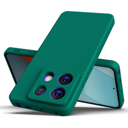 Kapa Matte Protective Lens Flexible Back Cover for Poco X6 PRO / Redmi Note 13 PRO | Slim Silicone with Soft Lining Shockproof Full Body Bumper Case (Green)