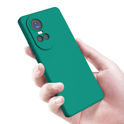 Kapa Matte Protective Lens Flexible Back Cover for Oppo Reno 10 / Reno 10 PRO (5G) | Slim Silicone with Soft Lining Shockproof Full Body Bumper Case (Green)