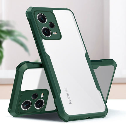 Kapa Beetle for Redmi Note 12 Pro Back Case | [Military Grade Protection] Shock Proof Slim Hybrid Bumper Cover (Green)