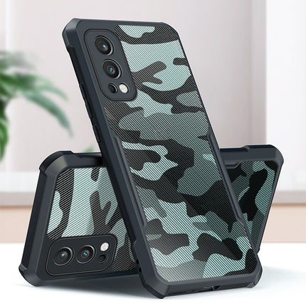 Beetle Camouflage for OnePlus Nord 2 (5G) / One Plus Nord 2 (5G) Back Case, [Military Grade Protection] Shock Proof Slim Hybrid Bumper Cover (Black)
