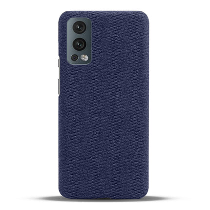 Woven Soft Fabric Case for OnePLus Nord 2  Back Cover, Shock Protection Slim Hard Anti Slip Back Cover (Blue)