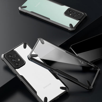 Kapa Bull Back Cover for Samsung Galaxy A33 (5G), Shockproof Slim Hybrid Clear Case (Black)