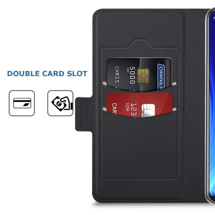 Noble Slim Magnetic & Card Holder Stand Leather Flip Case Cover for Apple iPhone 13 Pro Max (6.7) (Black)