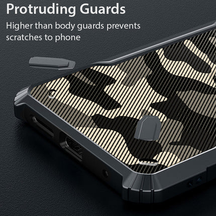 Kapa Bull Camouflage Back Cover for Apple iPhone 14 Pro , Shockproof Slim Hybrid Case (Black)