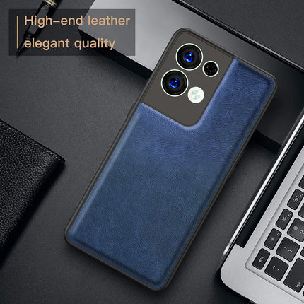 Kapa Tux Back Case for Oppo Reno 8 Pro ,Slim Leather Case with Shockproof Back Cover (Blue)