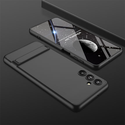 Kapa Double Dip Full 360 Protection Back Case Cover With Stand for Samsung Galaxy F54 (5G) (Black)