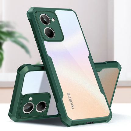 Kapa Beetle for Realme 10 Pro Back Case | [Military Grade Protection] Shock Proof Slim Hybrid Bumper Cover (Green)