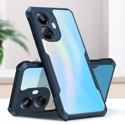 Kapa Beetle for Realme 10 Pro Plus Back Case | [Military Grade Protection] Shock Proof Slim Hybrid Bumper Cover (Blue)