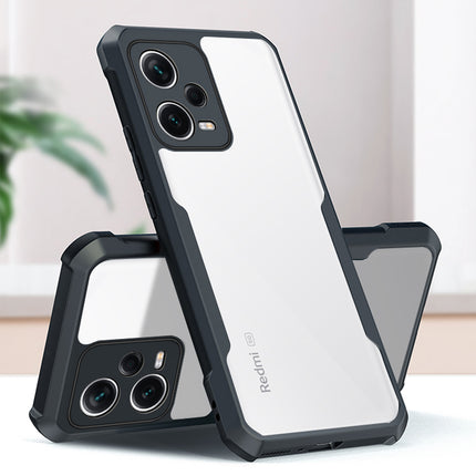 Kapa Beetle for Redmi Note 12 Pro Back Case | [Military Grade Protection] Shock Proof Slim Hybrid Bumper Cover (Black)