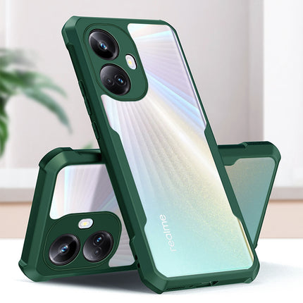Kapa Beetle for Realme 10 Pro Plus Back Case | [Military Grade Protection] Shock Proof Slim Hybrid Bumper Cover (Green)