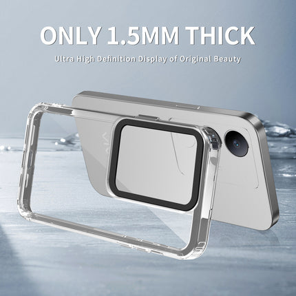 Kapa Warrior Acrylic Clear Back Cover For Vivo V29 (5G) / Vivo V29 Pro (5G) | Slim Shockproof [Military Grade Protection] Hybrid Bumper Case (Transparent Sides) - Mobizang
