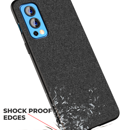 Soft Full Fabric Protective Back Case Cover for OnePlus Nord 2 (5G) / One Plus Nord 2 (5G) (Black)