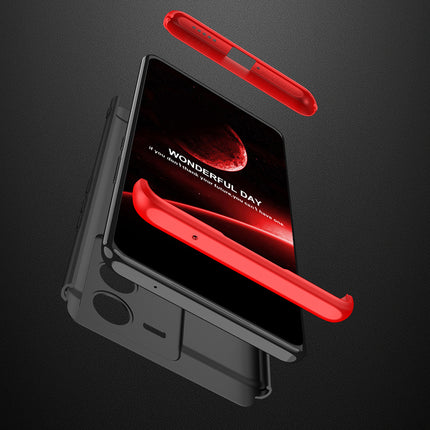 Kapa Double Dip Full 360 Protection Back Case Cover for Vivo V25 PRO (5G) (Red , Black)