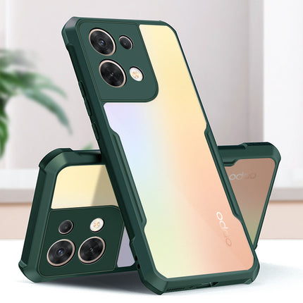 Kapa Beetle for Oppo Reno 8 Pro (5G) Back Case, [Military Grade] Shockproof Slim Hybrid Clear Back Cover (Green)