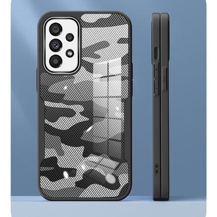 Kapa Beetle Camouflage V2 for Samsung Galaxy A73 (5G) Back Cover , [Military Grade] Shockproof Slim Camera Ring Hybrid Case (Black)