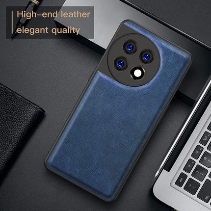Kapa Tux Back Case for OnePlus 11R | Slim Leather Shockproof Camera Protection Back Cover (Blue)