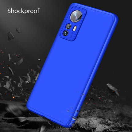 Kapa Double Dip Full 360 Protection Back Case Cover for Redmi Note 12 Pro Plus (Blue)