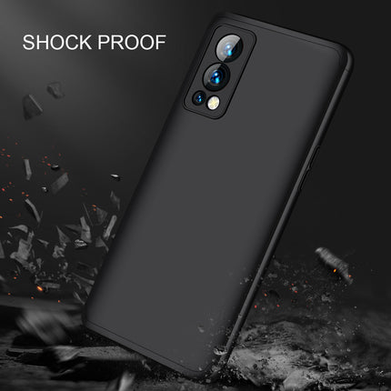 Double Dip Full 360 Protection Back Case Cover for OnePlus Nord 2 (5G) / One Plus Nord 2 (5G) (Black)