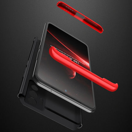 Double Dip Full 360 Protection Back Case Cover for Vivo V23E (Red ,Black) - Mobizang