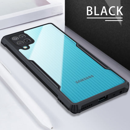 Beetle for Samsung Galaxy A12 / M12 / F12 Back Case, [Military Grade Protection] Shock Proof Slim Hybrid Bumper Cover (Black)