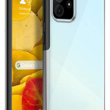 Shield Frosted Acrylic Back Shock Proof Case Cover for Samsung Galaxy A73 (5G) (Black)
