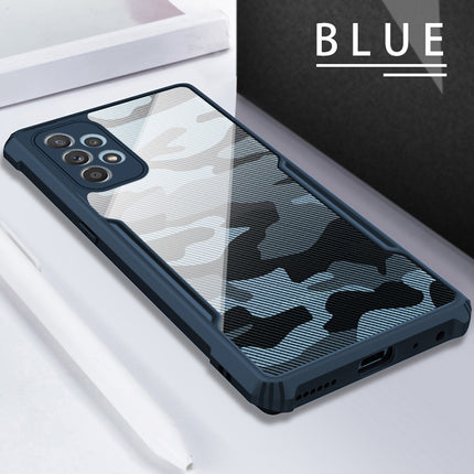 Beetle Camouflage for Samsung Galaxy A73 (5G) Back Case, [Military Grade Protection] Shock Proof Slim Hybrid Bumper Back Cover , Blue