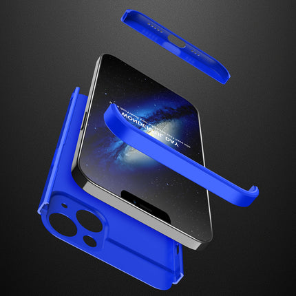 Double Dip Full 360 Protection Back Case Cover for Apple iPhone 13 (6.1) (Blue)