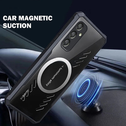 Kapa Magnetic Heat Dissipation Gaming Back Cover For Samsung Galaxy A25 | Slim Shockproof Bumper Case (Black)