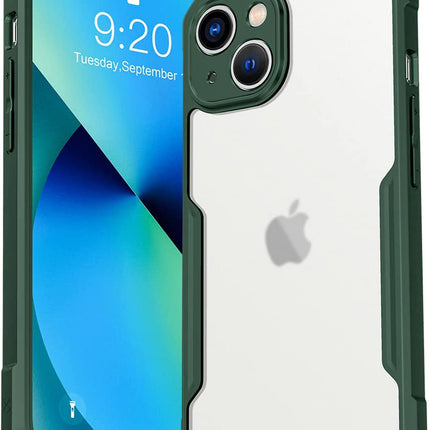 Beetle for Apple iPhone 13 Back Case, [Military Grade Protection] Shock Proof Slim Hybrid Bumper Cover (Green)