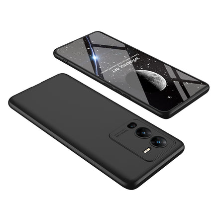 Kapa Double Dip Full 360 Protection Back Case Cover for Vivo V25 PRO (5G) (Black)