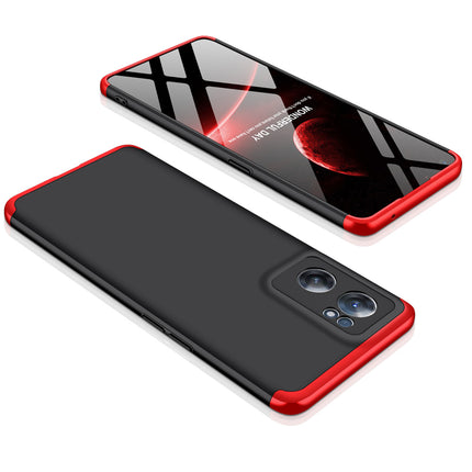 Double Dip Full 360 Protection Back Case Cover for OnePlus Nord CE 2 (Red , Black) - Mobizang