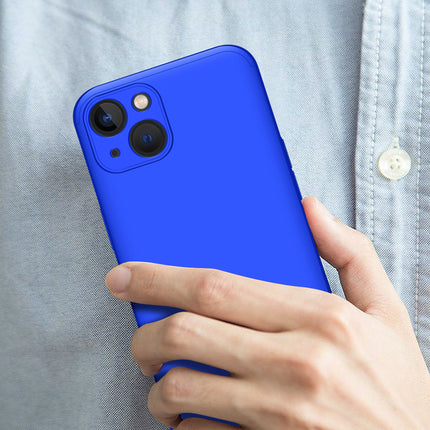 Double Dip Full 360 Protection Back Case Cover for Apple iPhone 13 (6.1) (Blue)