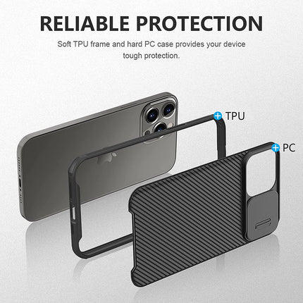 Nillkin CamShield Pro Back Case Cover For Apple iPhone 13 PRO MAX , Black