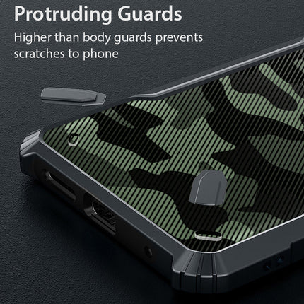 Kapa Bull Camouflage Back Cover for OnePlus Nord 2, Shockproof Slim Hybrid Clear Case (Black)