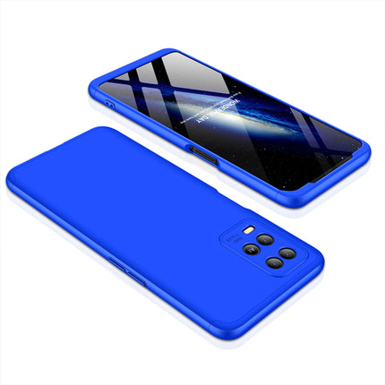 Double Dip Full 360 Protection Back Case Cover for Oppo A54 (4G) (Blue)