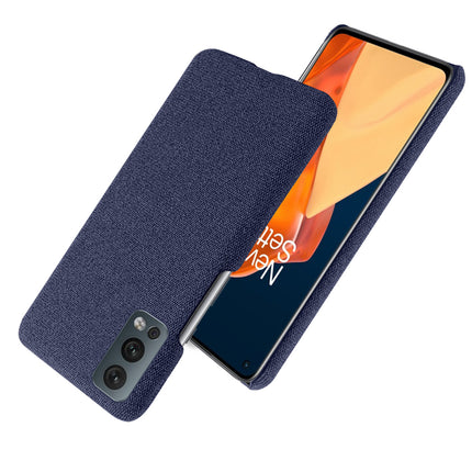 Woven Soft Fabric Case for OnePLus Nord 2  Back Cover, Shock Protection Slim Hard Anti Slip Back Cover (Blue)