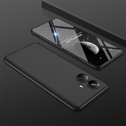 Kapa Double Dip Full 360 Protection Back Case Cover for Realme 10 Pro Plus (Black)