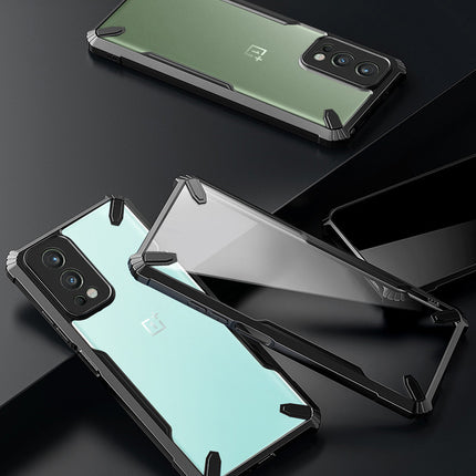 Kapa Bull Back Cover for OnePlus Nord 2, Shockproof Slim Hybrid Clear Case (Black)