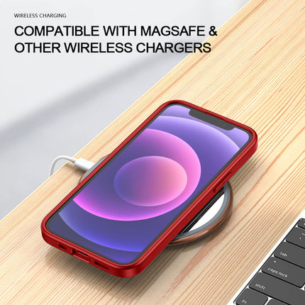 Hawkeye Clear Back Cover for Apple iPhone 13 PRO MAX (6.7 inch) , Camera Lens Protector Shockproof Slim Clear Case Cover (Red)