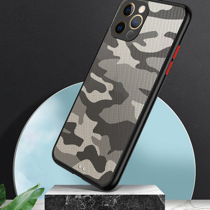 Camouflage Paper Thin Back Cover For Apple iPhone 12 Pro Max (6.7) , Super Slim Matte Translucent Full Protection Back Case (Black) - Mobizang